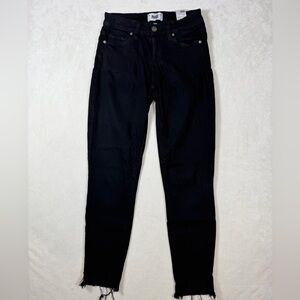 PAIGE Size 25 Skyline Ankle Peg Black Ankle Jeans Pants Designer